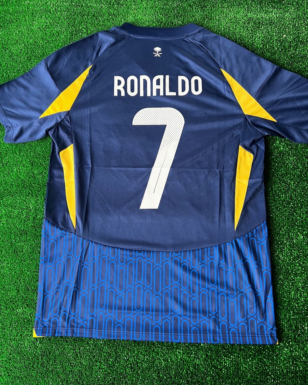 Cristiano Ronaldo #cr7 Al Nassr 2025 New Season Home Saudi Black Blue Jersey Pulses Football
