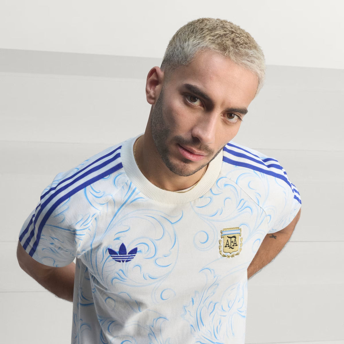 ARGENTINA ORIGINALS ALL OVER PRINT LIFESTYLE - T-shirt desportiva - off-white Pulses Football