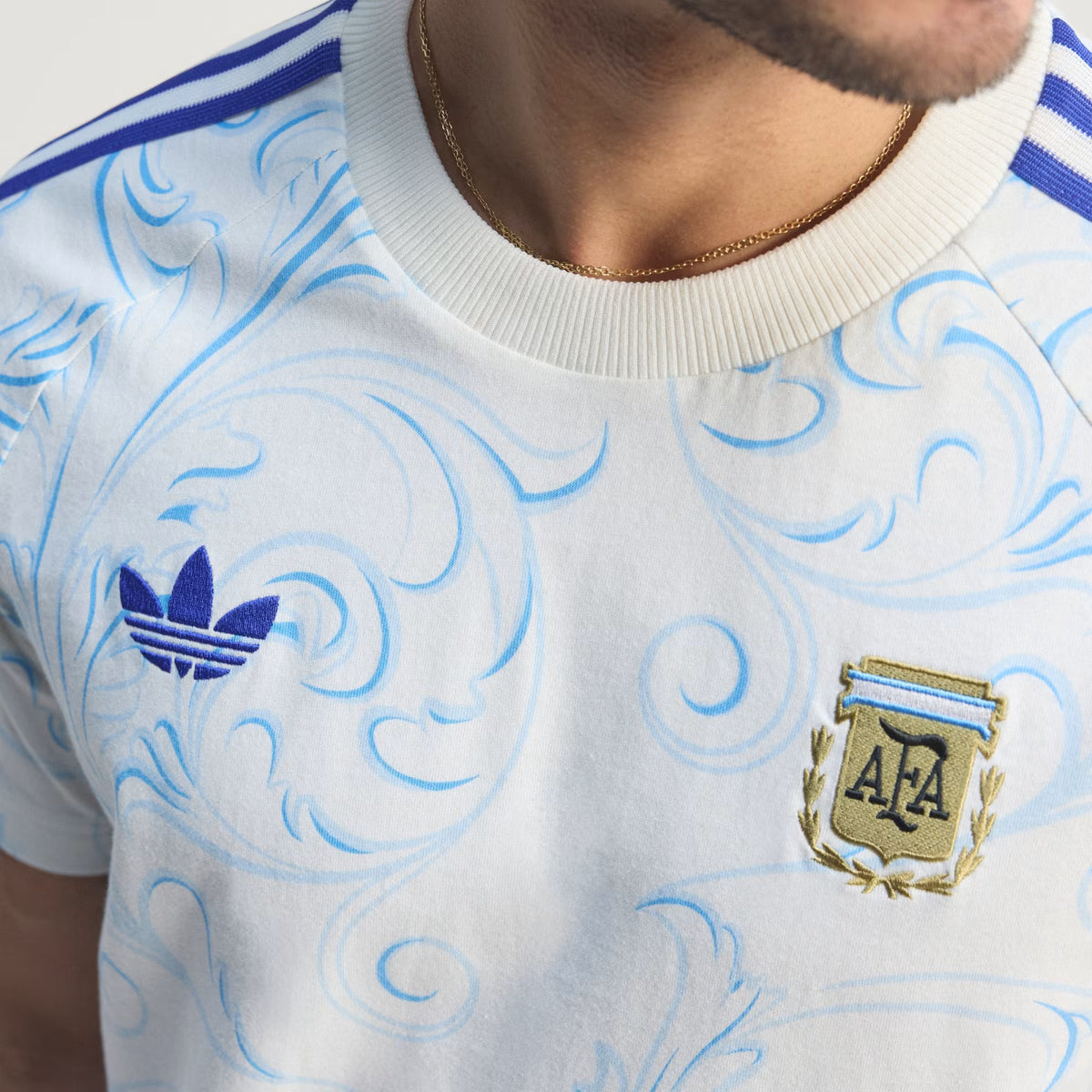 ARGENTINA ORIGINALS ALL OVER PRINT LIFESTYLE - T-shirt desportiva - off-white Pulses Football