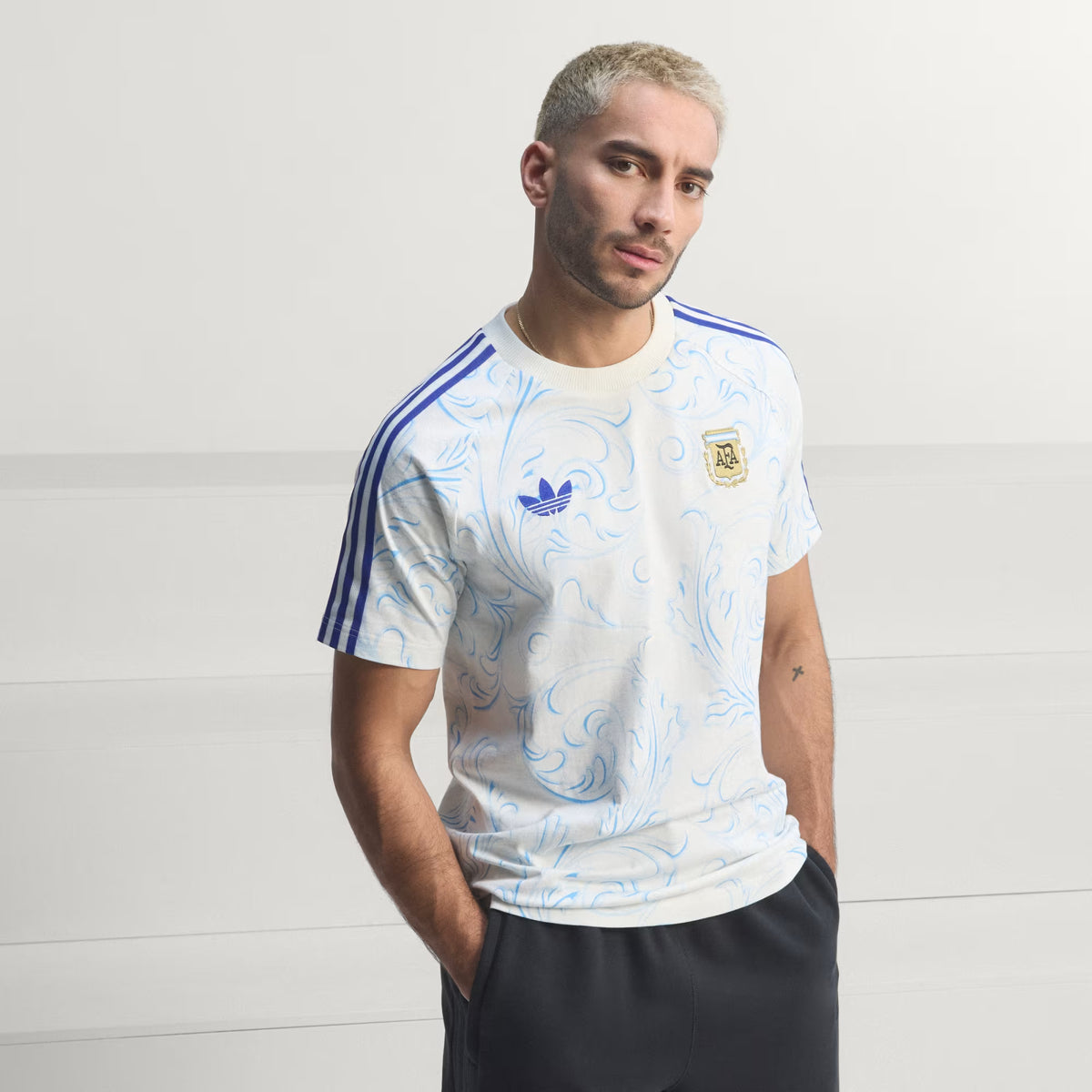ARGENTINA ORIGINALS ALL OVER PRINT LIFESTYLE - T-shirt desportiva - off-white Pulses Football