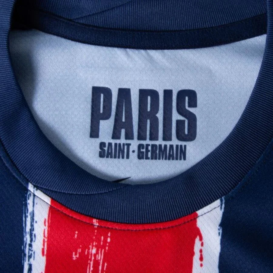 Paris Saint-Germain Barcola 29 Fan Jersey Home 2024/25 Patches UCL UEFA Foundation (Official Printing)