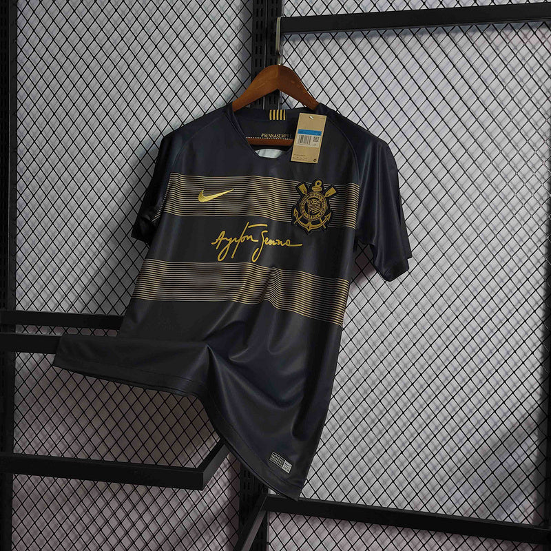 Camisa Corinthians Retro 18/19 Ayrton Senna Away - Preto