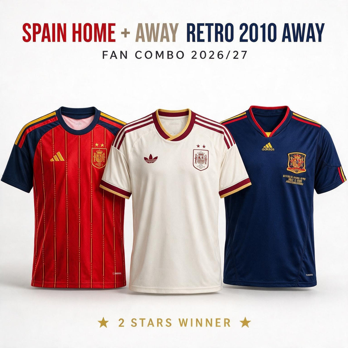 Combo 2026 - Home, Away and Retro 2010 704 Pulses Football