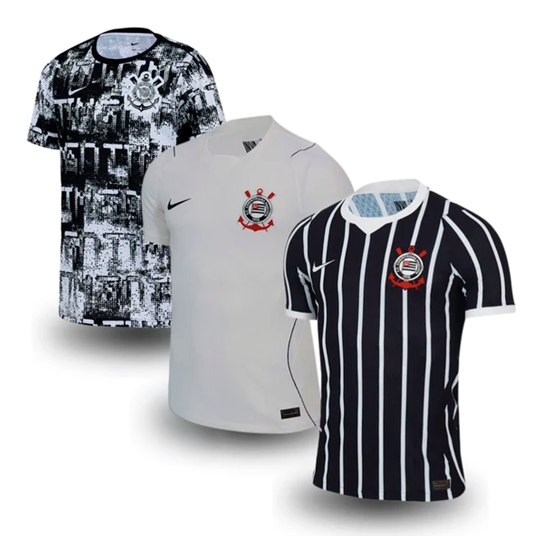Corinthians Home, Away e training 2026/27 - Kit 3 - Fan Version Pulses Football