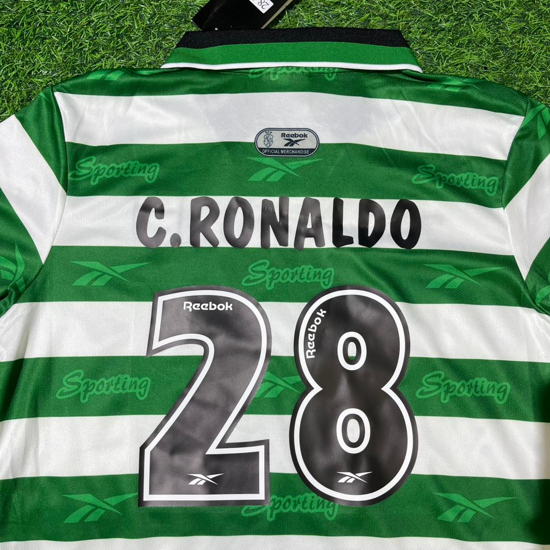 Cristiano Ronaldo First Football Team Sporting CP Lisbon Football Jersey Kit Pulses Football