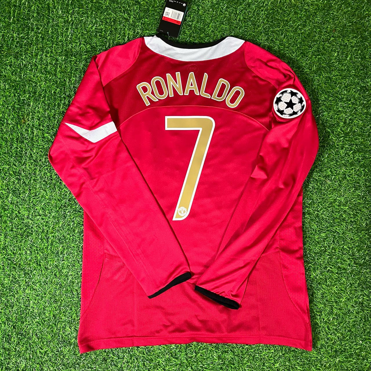 Cristiano Ronaldo Manchester United 2005 Champions League Patch Retro Kit Jersey Trikot Maillot Soccer Shirt Pulses Football