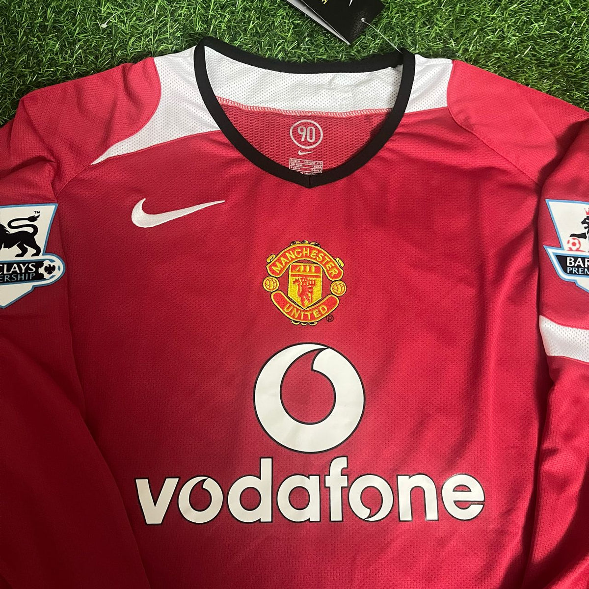Cristiano Ronaldo Manchester United 2005 EPL Patch Retro Kit Jersey Trikot Maillot Soccer Shirt Pulses Football