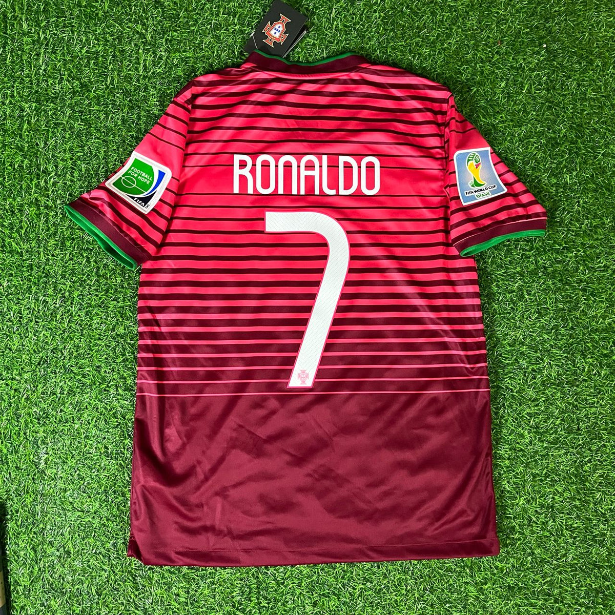 Cristiano Ronaldo Portugal 2014 World Cup Retro Jersey Trikot Maglia Pulses Football