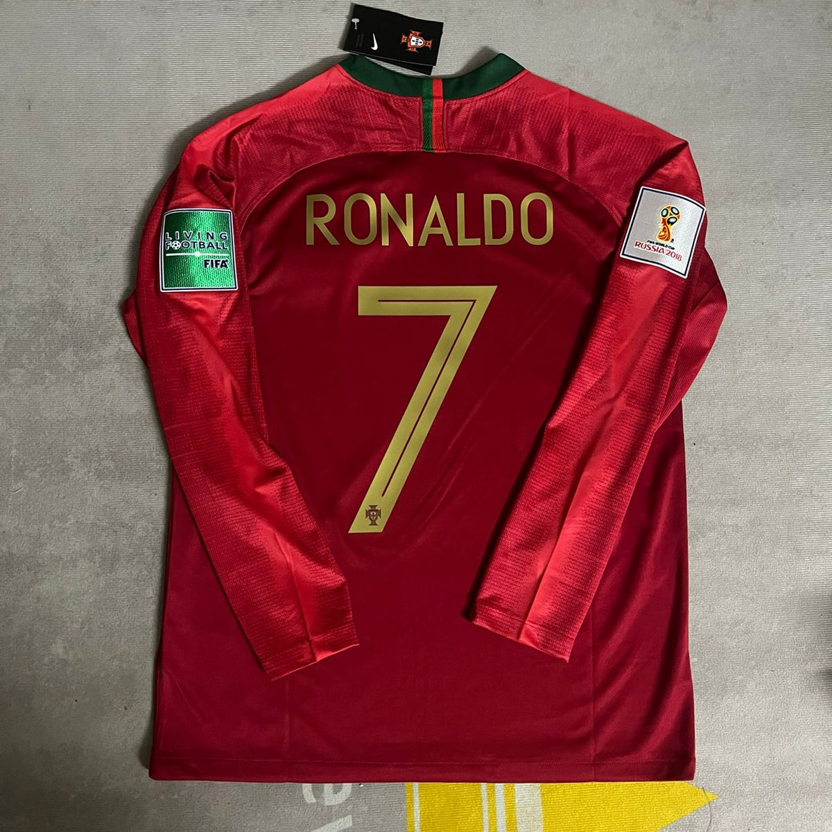 Cristiano Ronaldo Portugal 2018 World Cup Retro Jersey Trikot Maglia Soccer Shirt Pulses Football