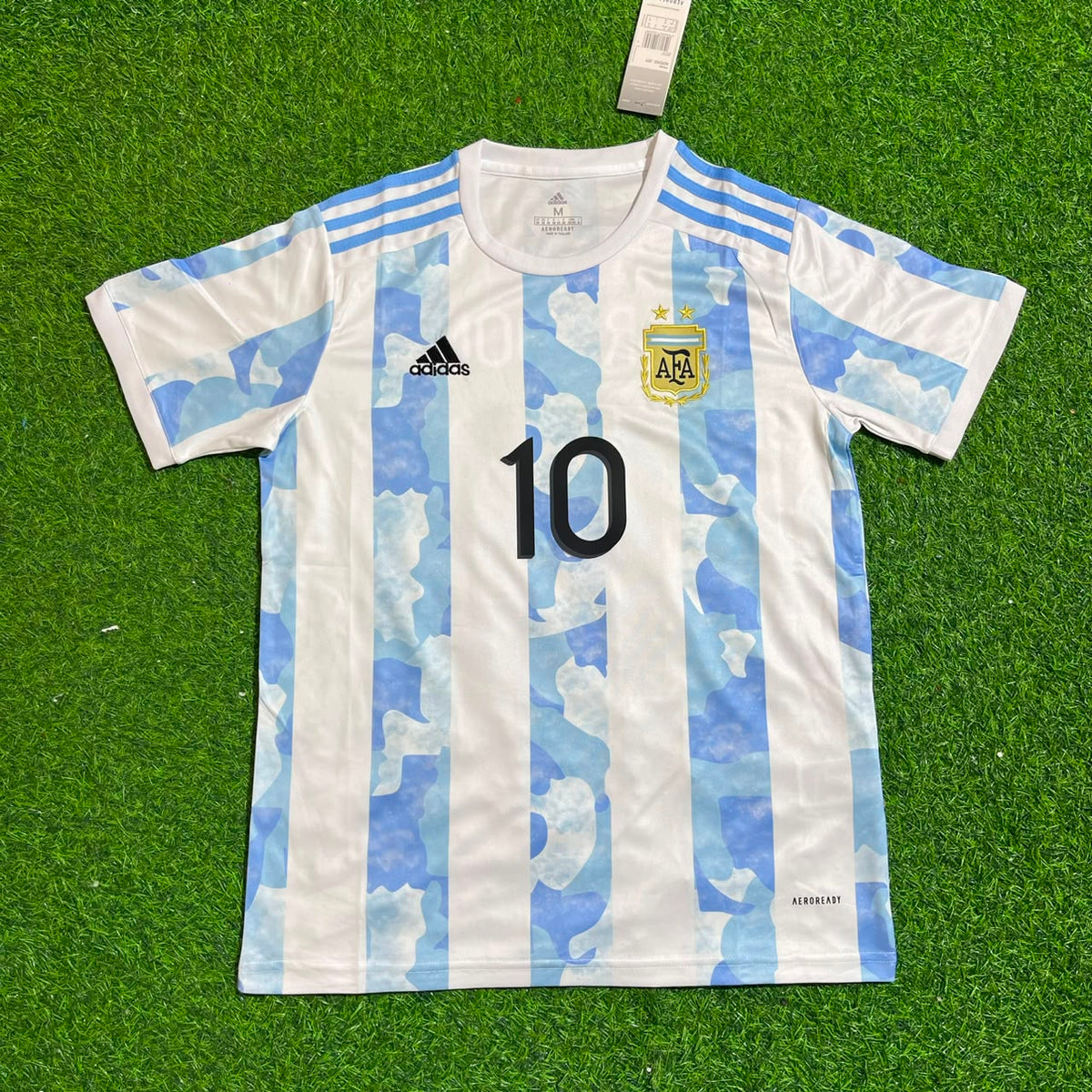 Lionel Messi 10 - Argentina Retro Kit Jersey Trikot Maillot Soccer Shirt Pulses Football