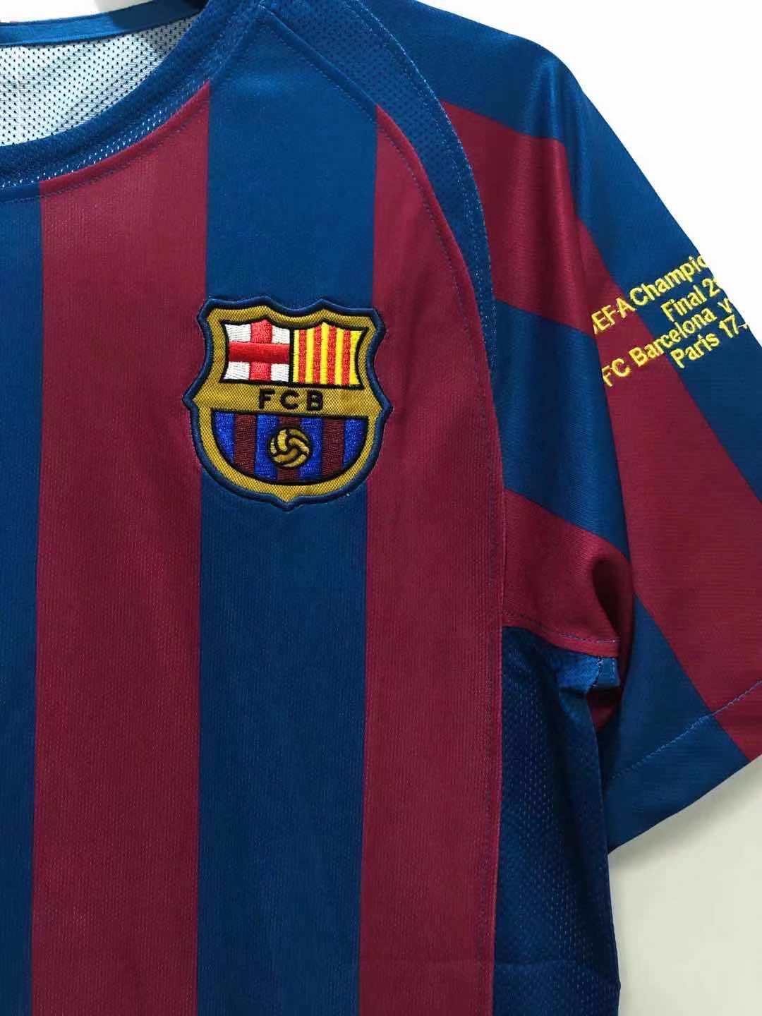 Lionel Messi #30 Barcelona 2006 Champions League Final Retro Football Jersey Soccer Shirt Pulses Football