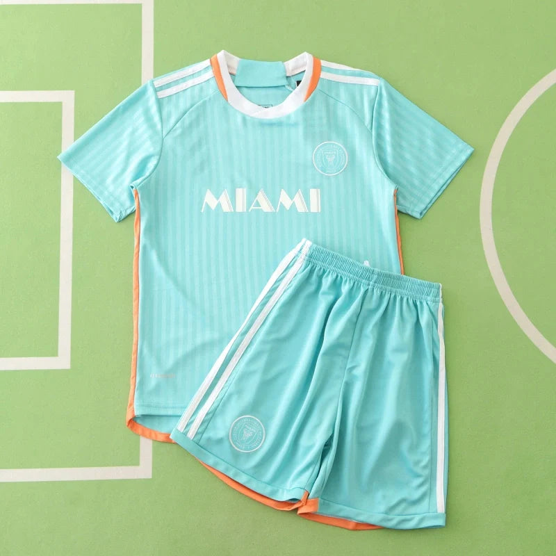 Lionel Messi Blue Kids Kit Kindertrikot Maillot Enfant Kindertrui Pulses Football