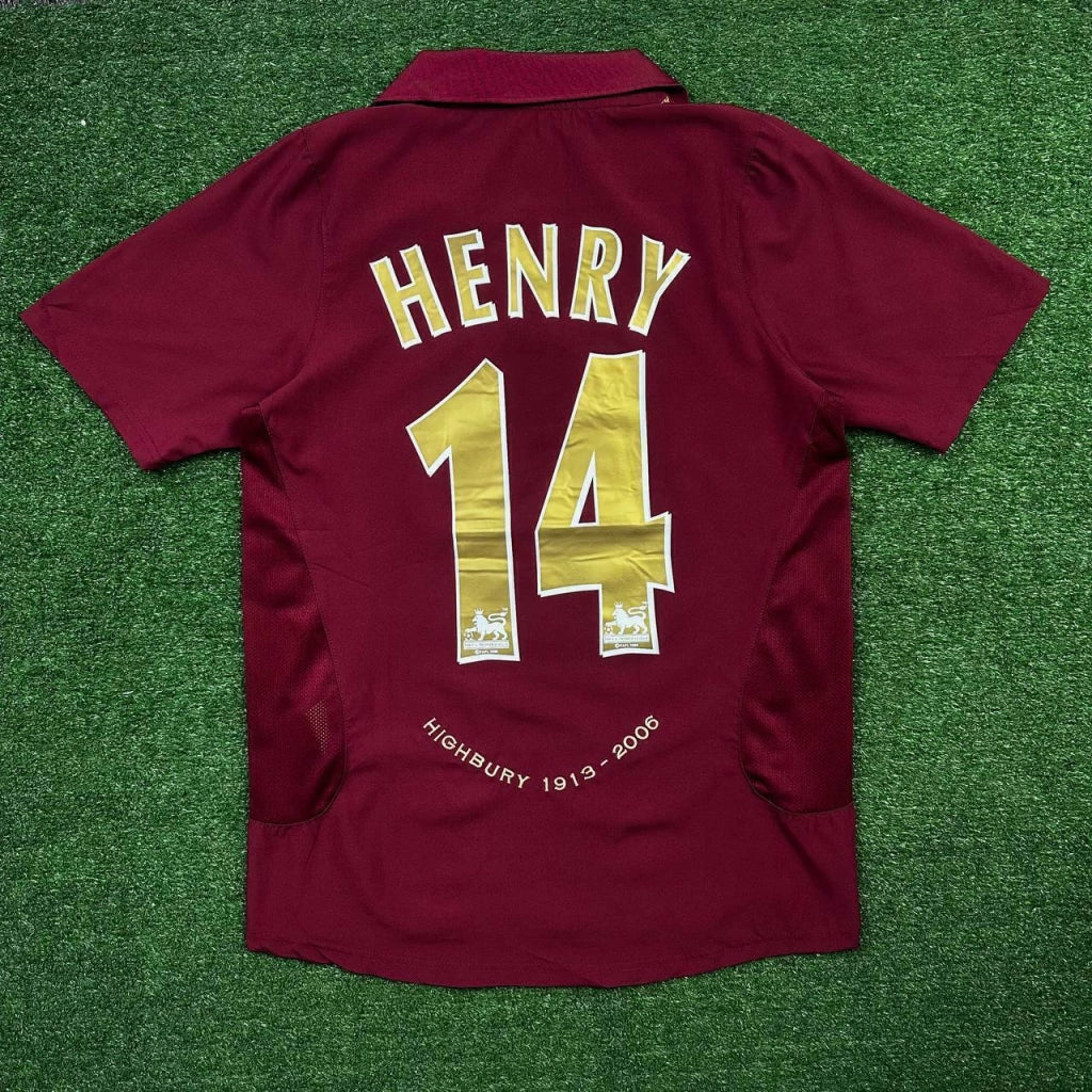HENRY #14 Arsenal Retro Jersey Home 2005/06 Pulses Football