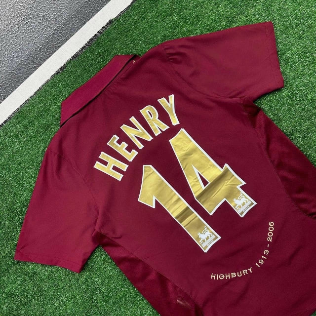 HENRY #14 Arsenal Retro Jersey Home 2005/06 Pulses Football