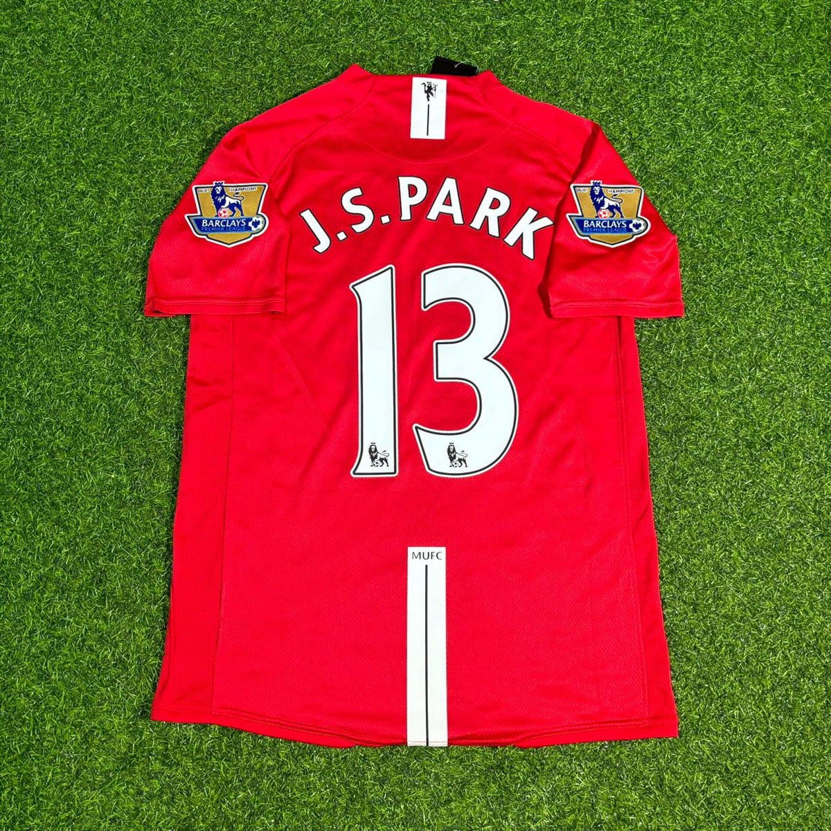 Ji-sung Park Manchester United 2007 2008 EPL Retro Red Jersey Trikot Pulses Football