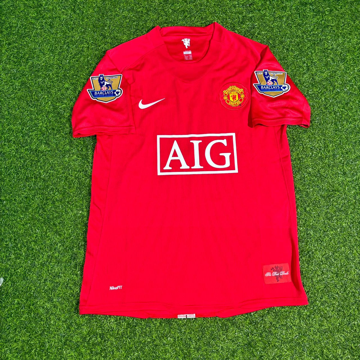 Ji-sung Park Manchester United 2007 2008 EPL Retro Red Jersey Trikot Pulses Football