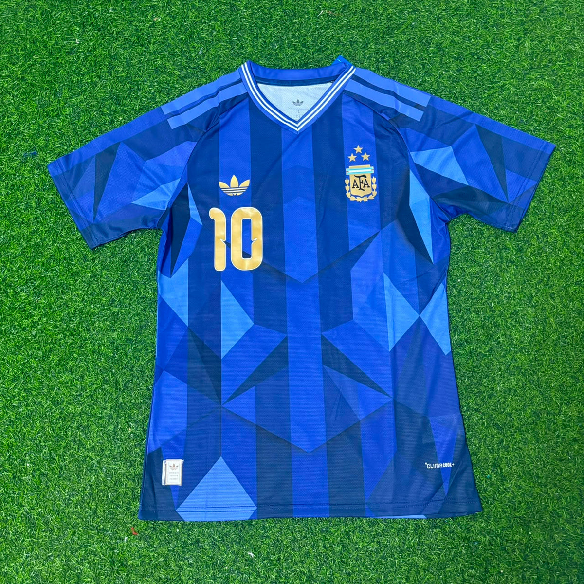 Lionel Messi #10 Argentina Commemorative Football Jersey Kit Pulses Football