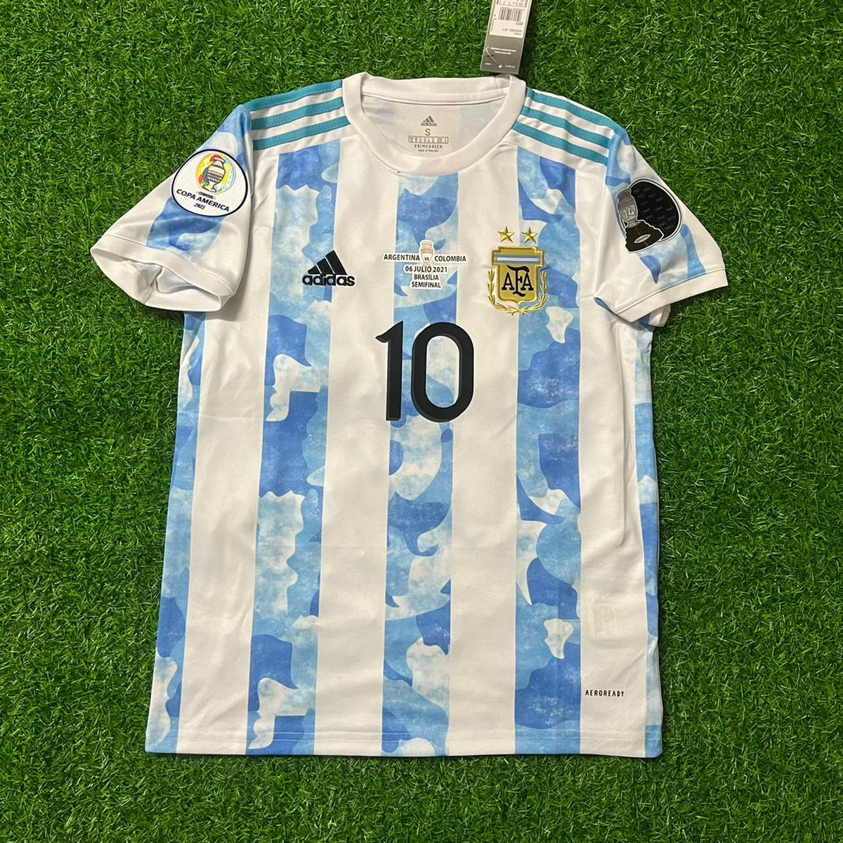 Lionel Messi Argentina Copa America 2021 Home Jersey Maillot Trikot Maglia Soccer Shirt Pulses Football