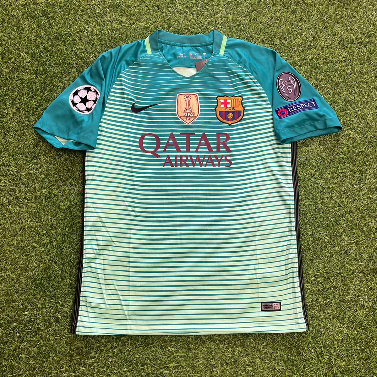 Lionel Messi #10 – Barcelona 2016/17 Away Retro Jersey Trikot Maillot Soccer Shirt Pulses Football