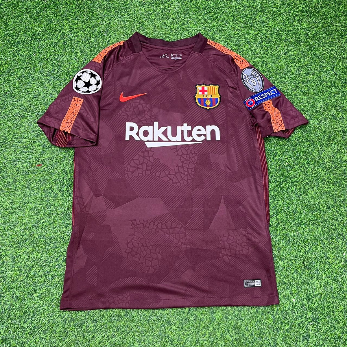 Lionel Messi Barcelona 2017-2018 Third Retro Football Jersey Pulses Football
