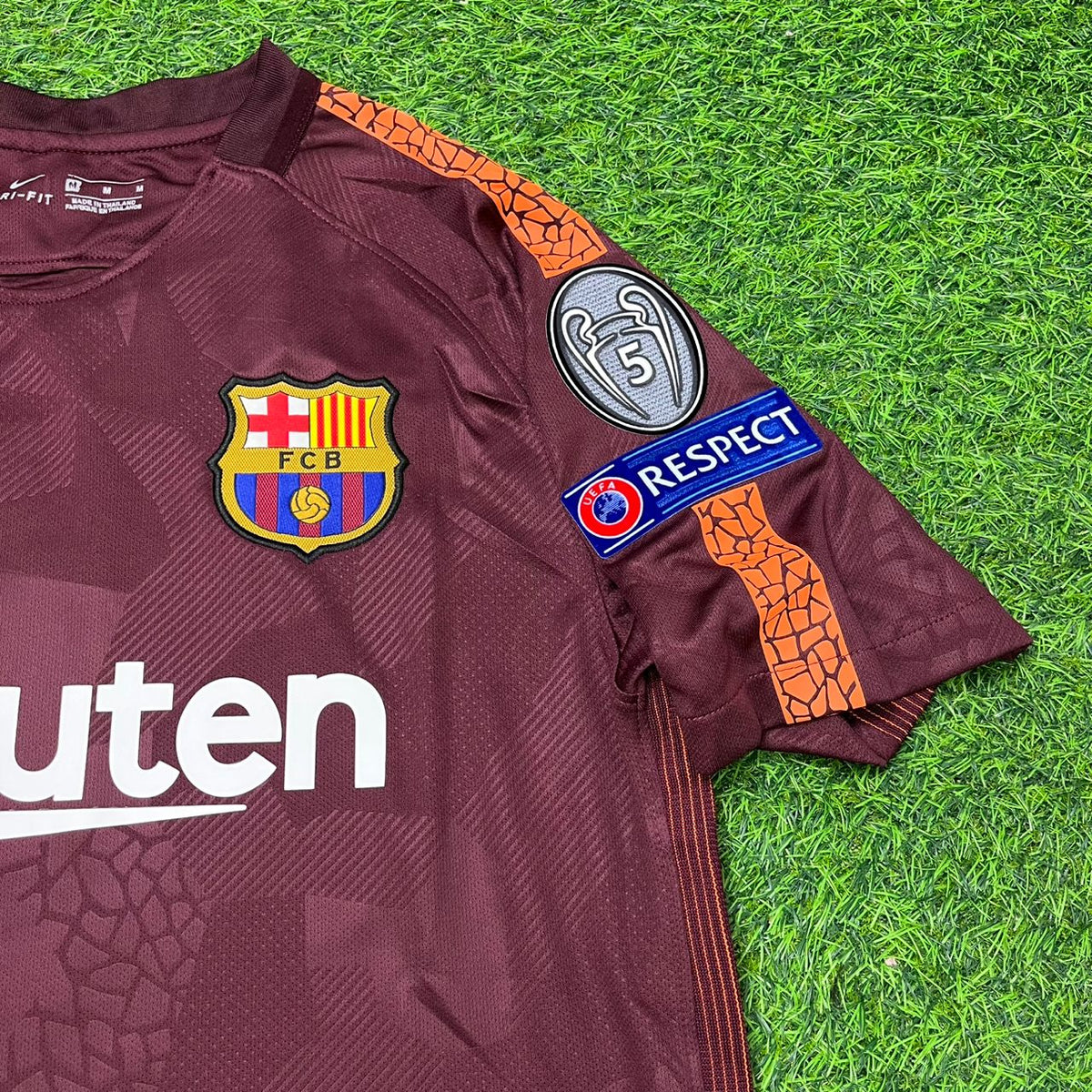 Lionel Messi Barcelona 2017-2018 Third Retro Football Jersey Pulses Football