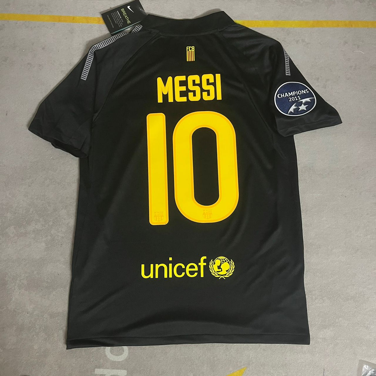 Lionel Messi Black Barcelona 2011/12 Retro Kit Shirt Jersey Trikot Maglia Pulses Football