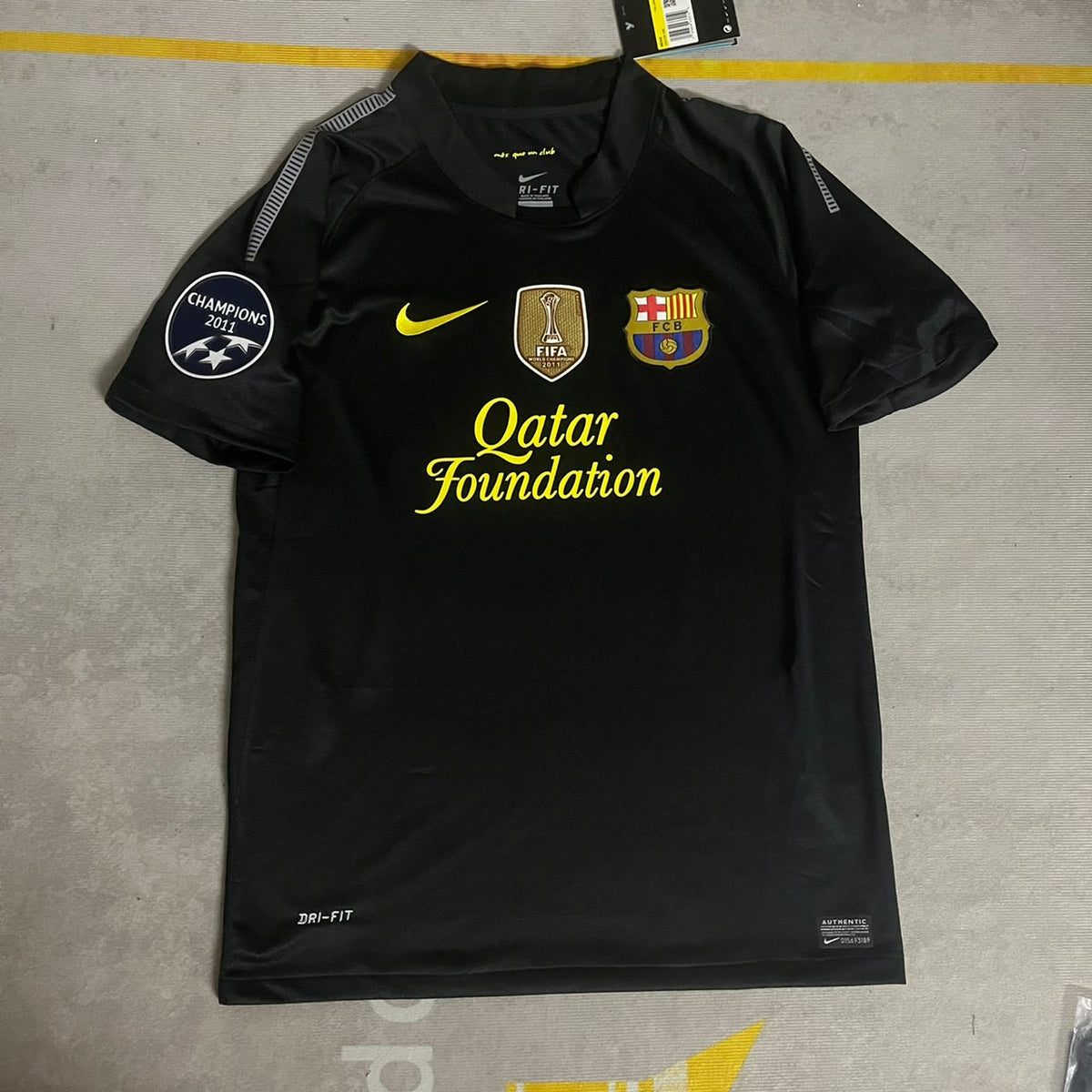 Lionel Messi Black Barcelona 2011/12 Retro Kit Shirt Jersey Trikot Maglia Pulses Football