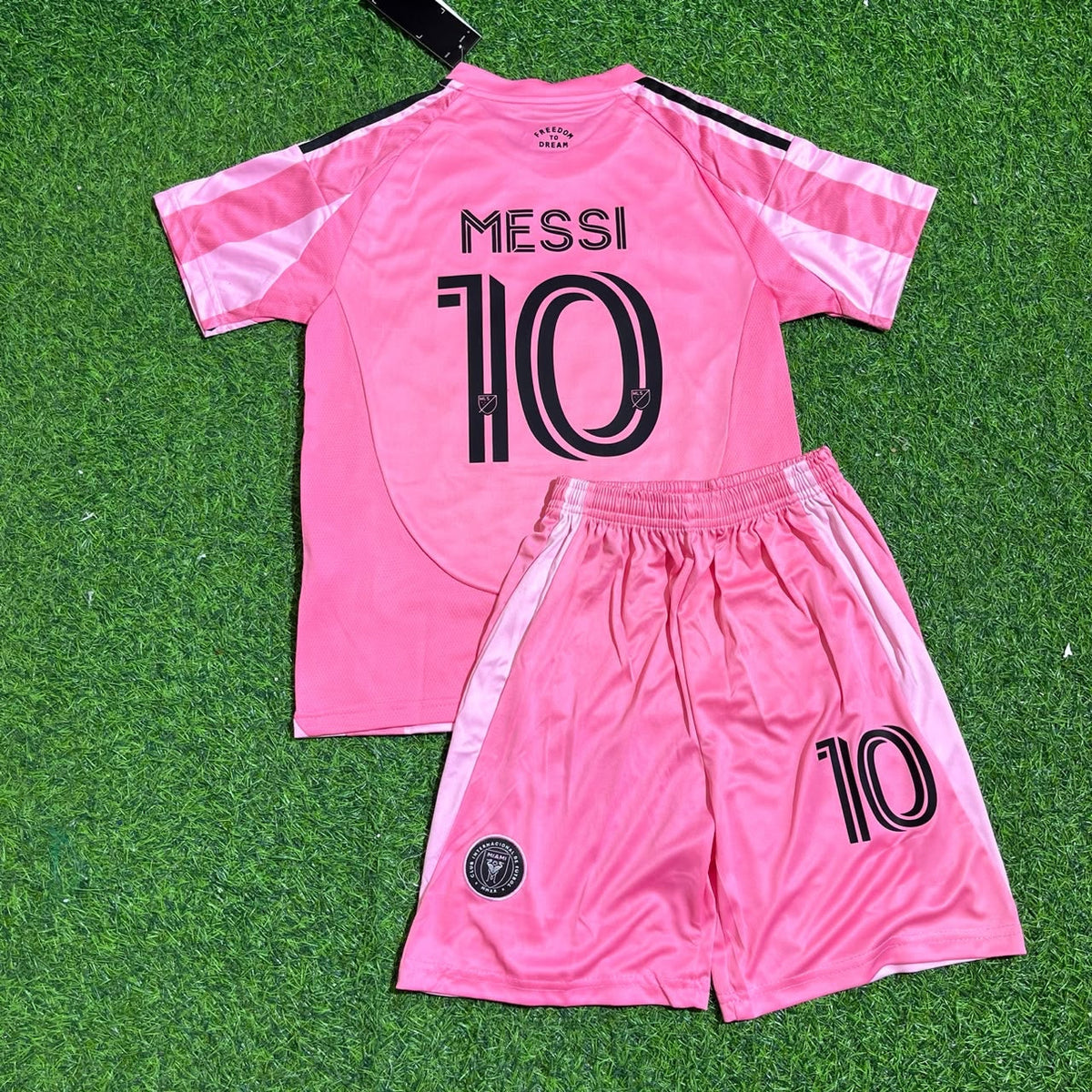 Lionel Messi Inter Miami 2027 New Season Pink Kids Jersey Soccer Shirt Trikot Soccer Shirt Pulses Football