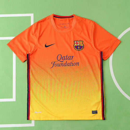 Lionel Messi 10 – Barcelona 2012–2013 Orange Retro Kit Jersey – | Trikot | Maillot Soccer Shirt Pulses Football