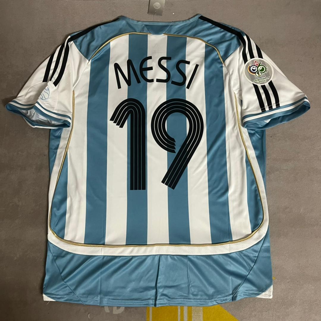 Lionel Messi Argentina Retro Jersey Maillot Trikot Maglia Soccer Shirt Pulses Football