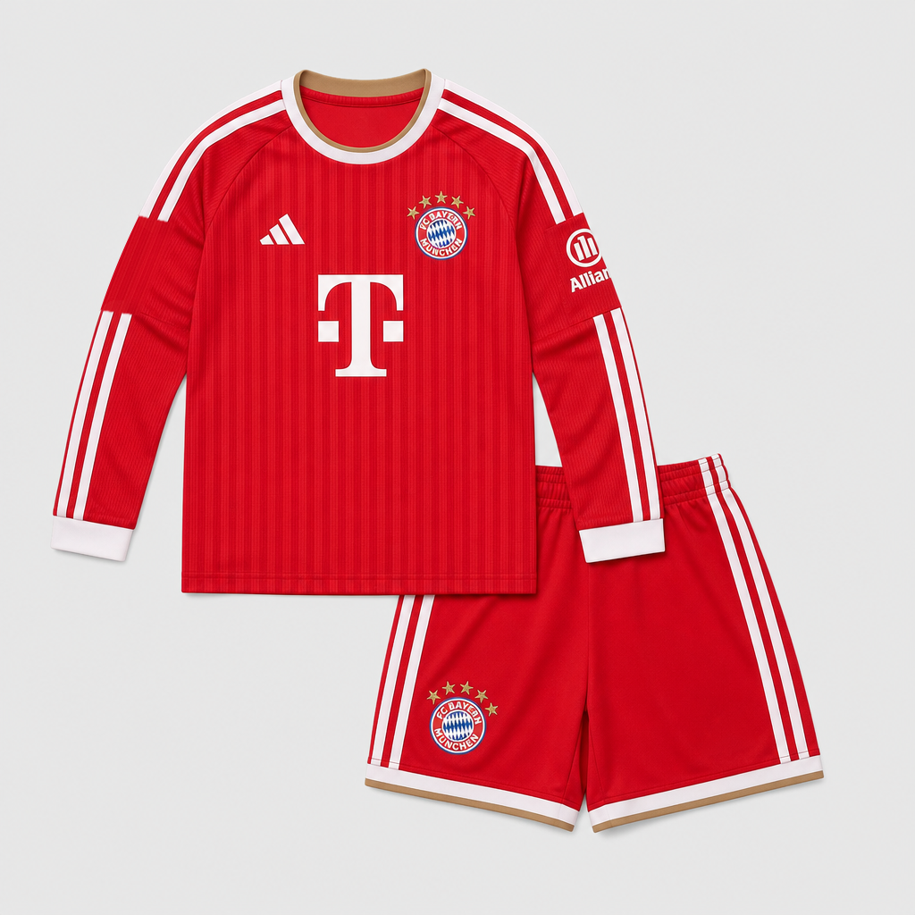 Home 26/27 Kids Long Sleeve Shirt Kit Pulses Football