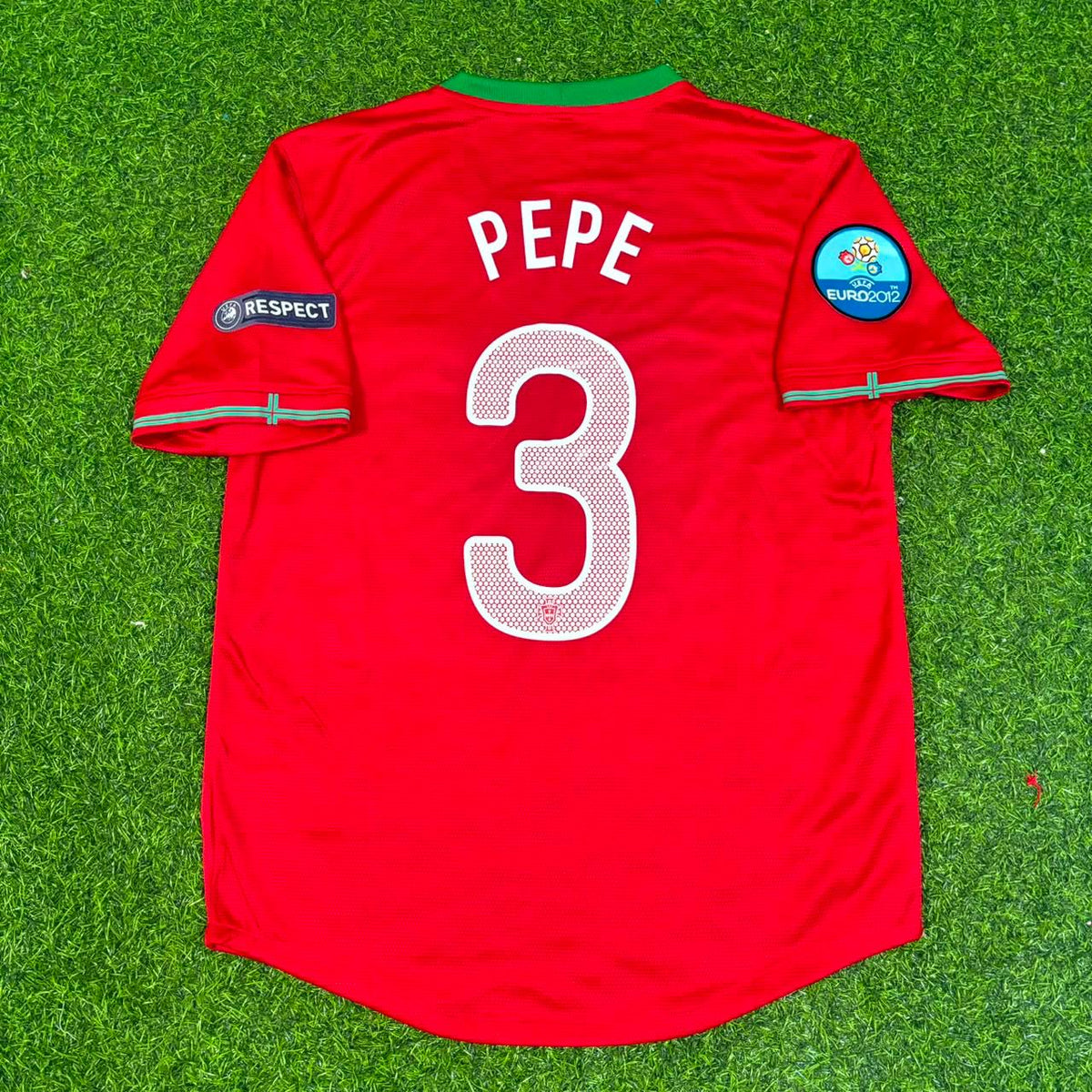 Pepe Portugal Euro 2012 Red Retro Football Jersey Kit Pulses Football