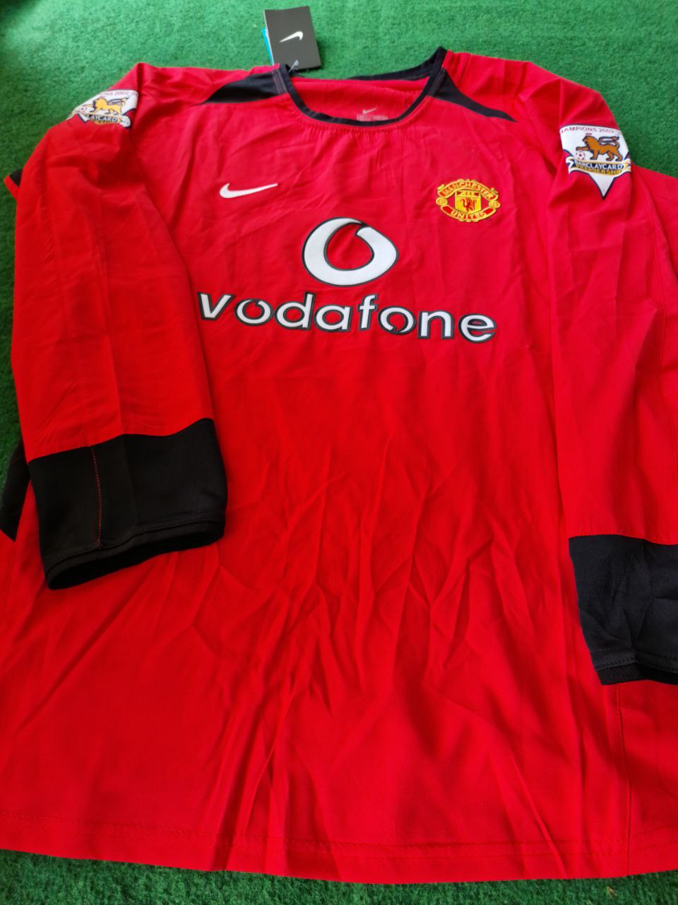 Cristiano Ronaldo Manchester United 2002 2004 Red Retro Long Sleeve Jersey Trikot Maillot Pulses Football