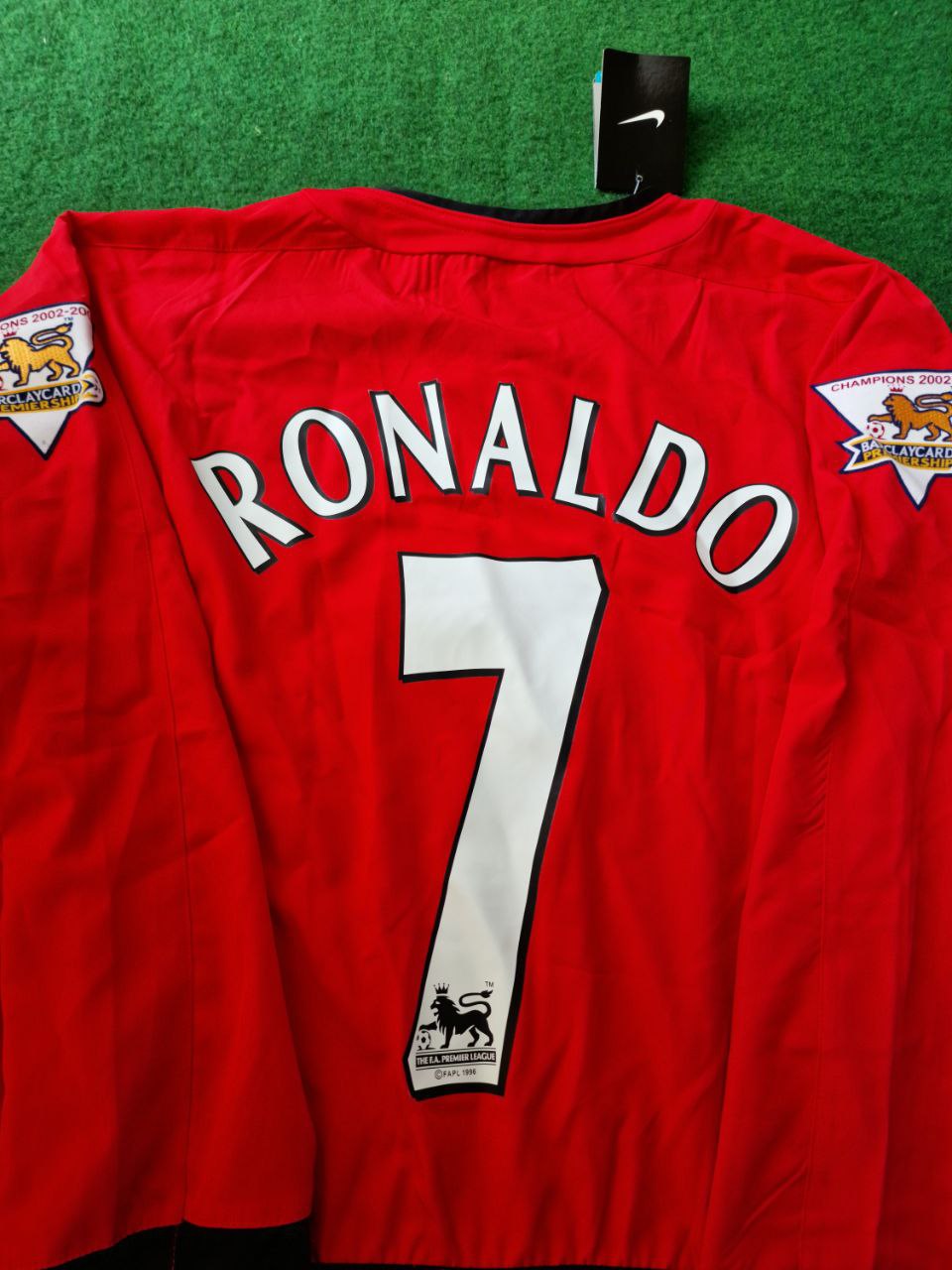 Cristiano Ronaldo Manchester United 2002 2004 Red Retro Long Sleeve Jersey Trikot Maillot Pulses Football