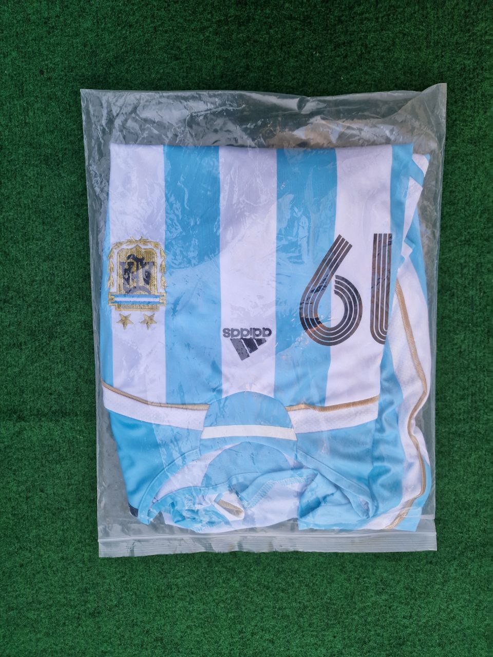 Lionel Messi Argentina 2006 World Cup Retro Long Sleeve Football Jersey Pulses Football