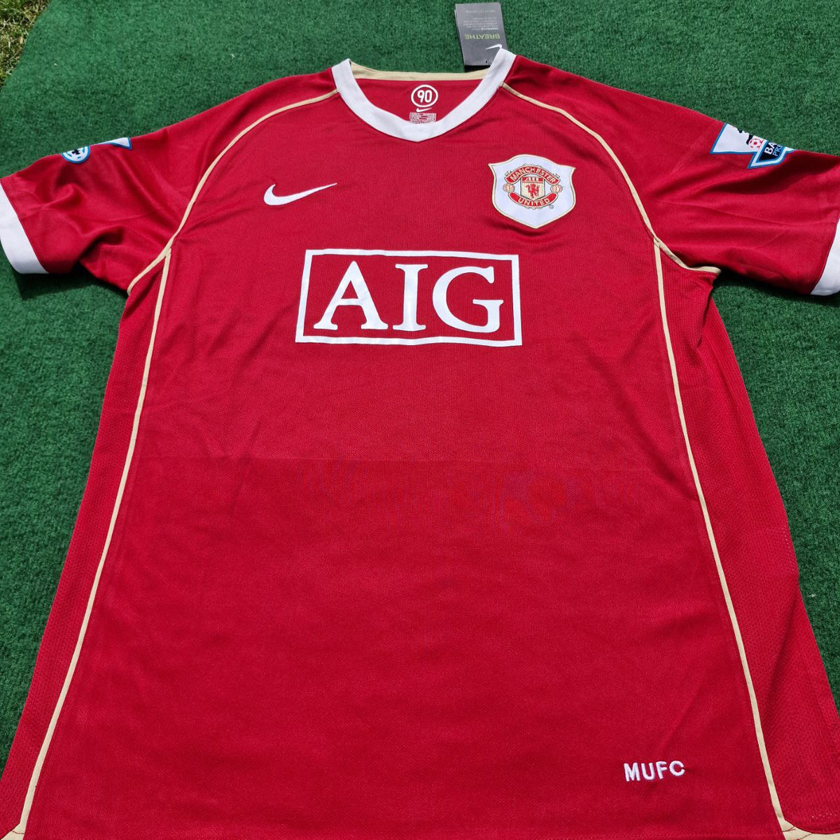 Nemanja Vidic Manchester United 2006/07 Red Kit Jersey Trikot Maglia Soccer Shirt Pulses Football