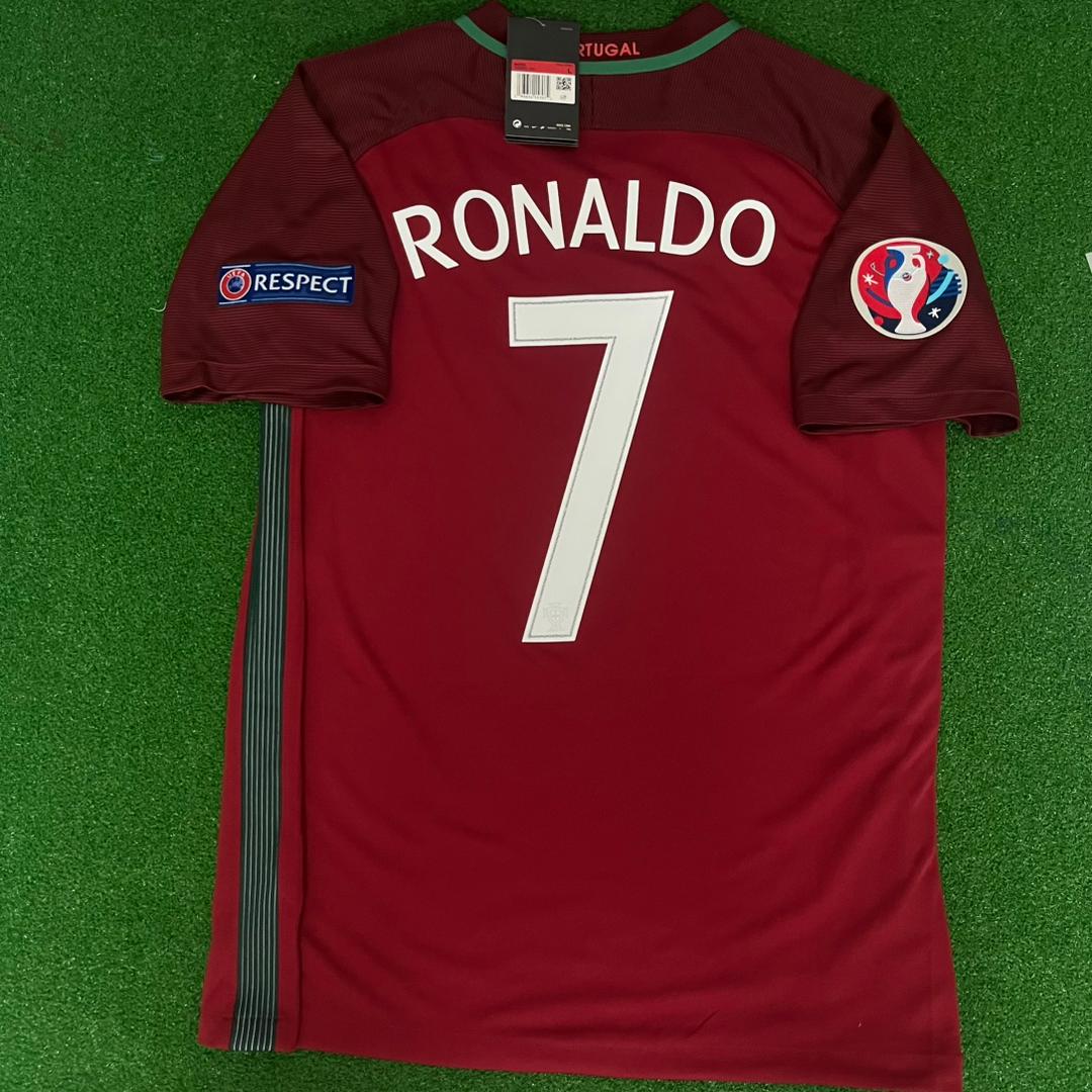Cristiano Ronaldo Portugal EURO 2016 Final Retro Jersey Trikot Maglia Pulses Football