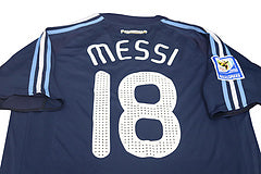 Lionel Messi 2008 Retro Argentina Black Jersey Maillot Trikot Maglia Soccer Shirt Pulses Football