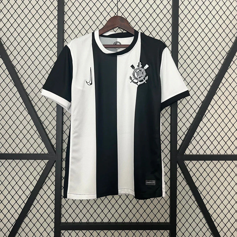 Camisa Corinthians III Branca e Preta