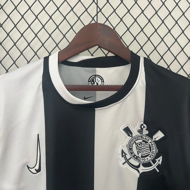 Camisa Corinthians III Branca e Preta